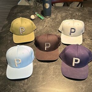 Puma P Hat bundle (All five hats).